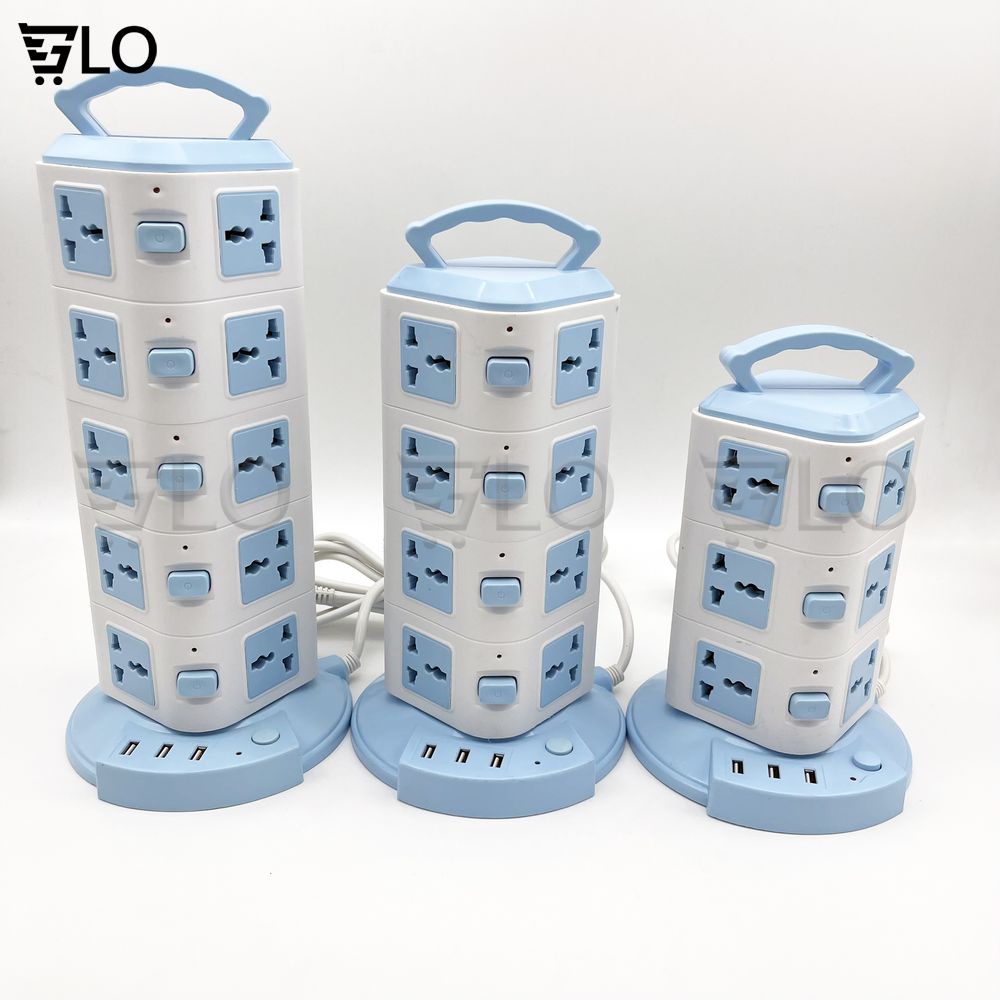 Ổ Cắm Điện Đa Năng 2-3-4-5 Tầng Tích Hợp 3 cổng USB