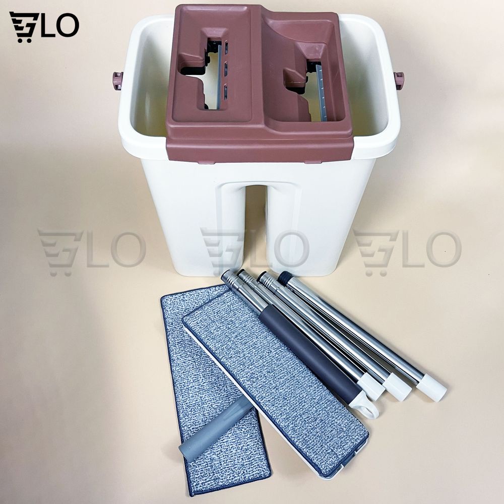 Bộ Cây Lau Nhà 2 Ngăn Tự Vắt Tiện Dụng