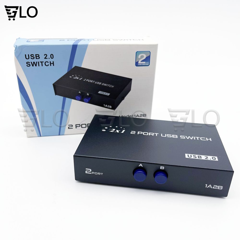Bộ Box Chia Máy In 1 Ra 2 Có Nút Bấm 1A2B