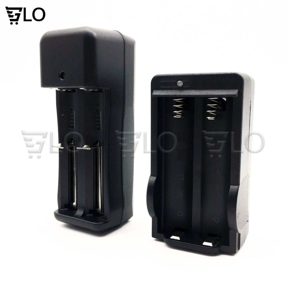 Bộ Đế Sạc Đôi Pin Lion 18650/16340/14500 Dùng Cho Đèn Pin, Quạt Sạc,...