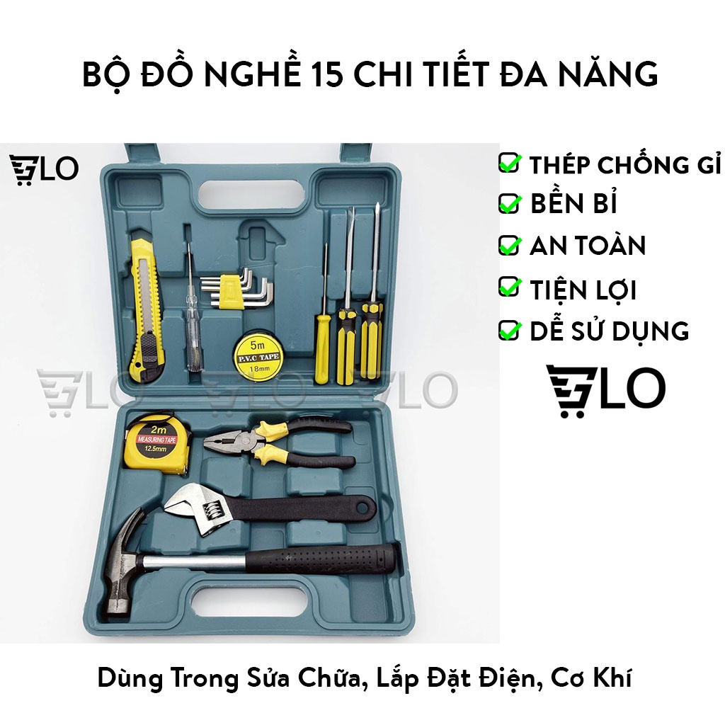 Bộ Đồ Nghề 15 Chi Tiết Đa Năng