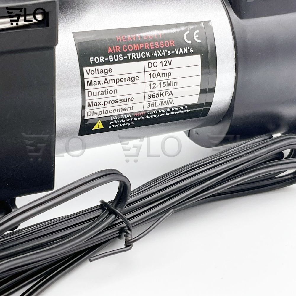 Máy Bơm Lốp Xe 12v 150 Psi Cao Cấp Dùng Cổng Mồi Thuốc