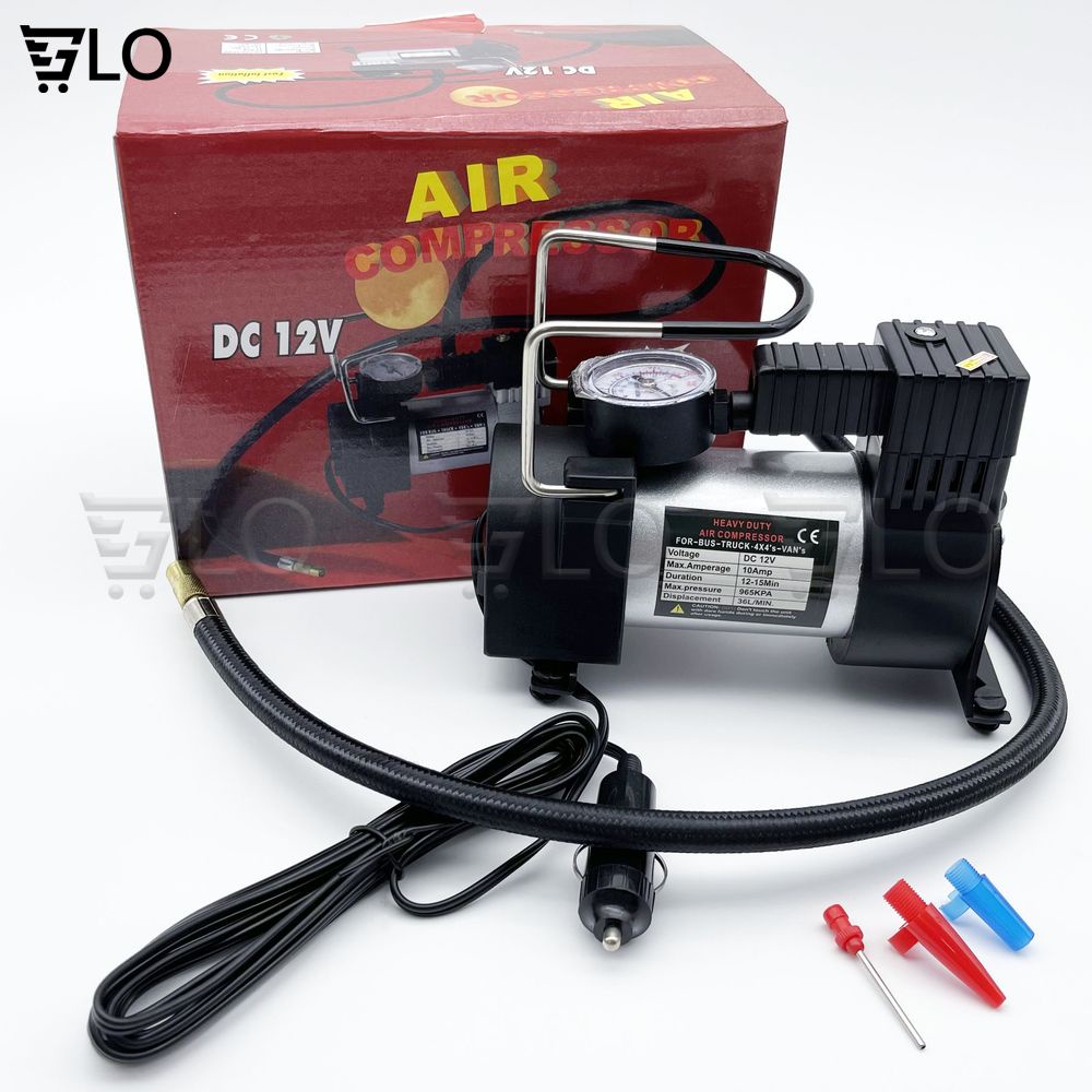 Máy Bơm Lốp Xe 12v 150 Psi Cao Cấp Dùng Cổng Mồi Thuốc