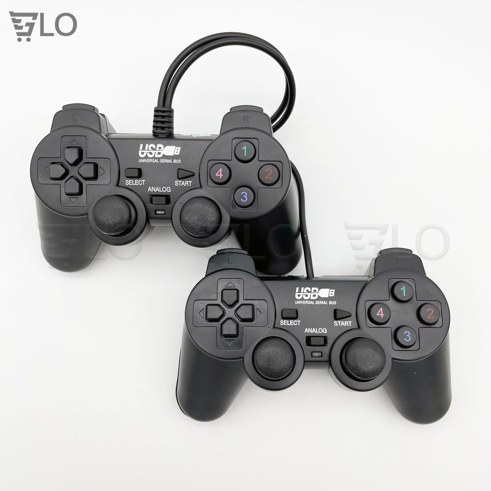 Tay Cầm Chơi Game Đôi Gamepad Có Rung Đen