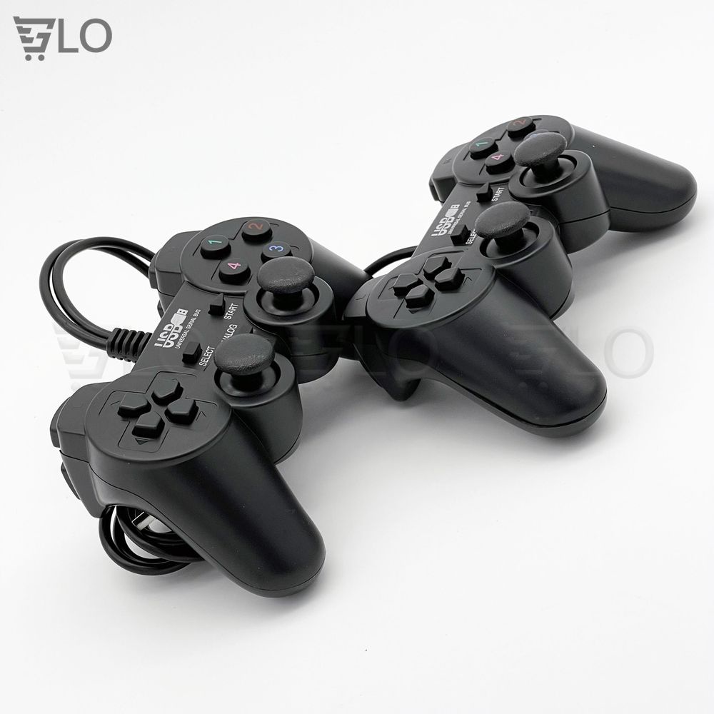 Tay Cầm Chơi Game Đôi Gamepad Có Rung Đen