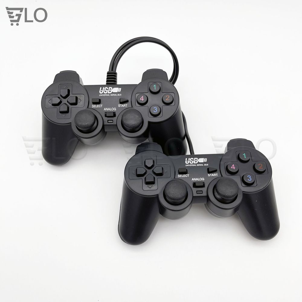 Tay Cầm Chơi Game Đôi Gamepad Có Rung Đen