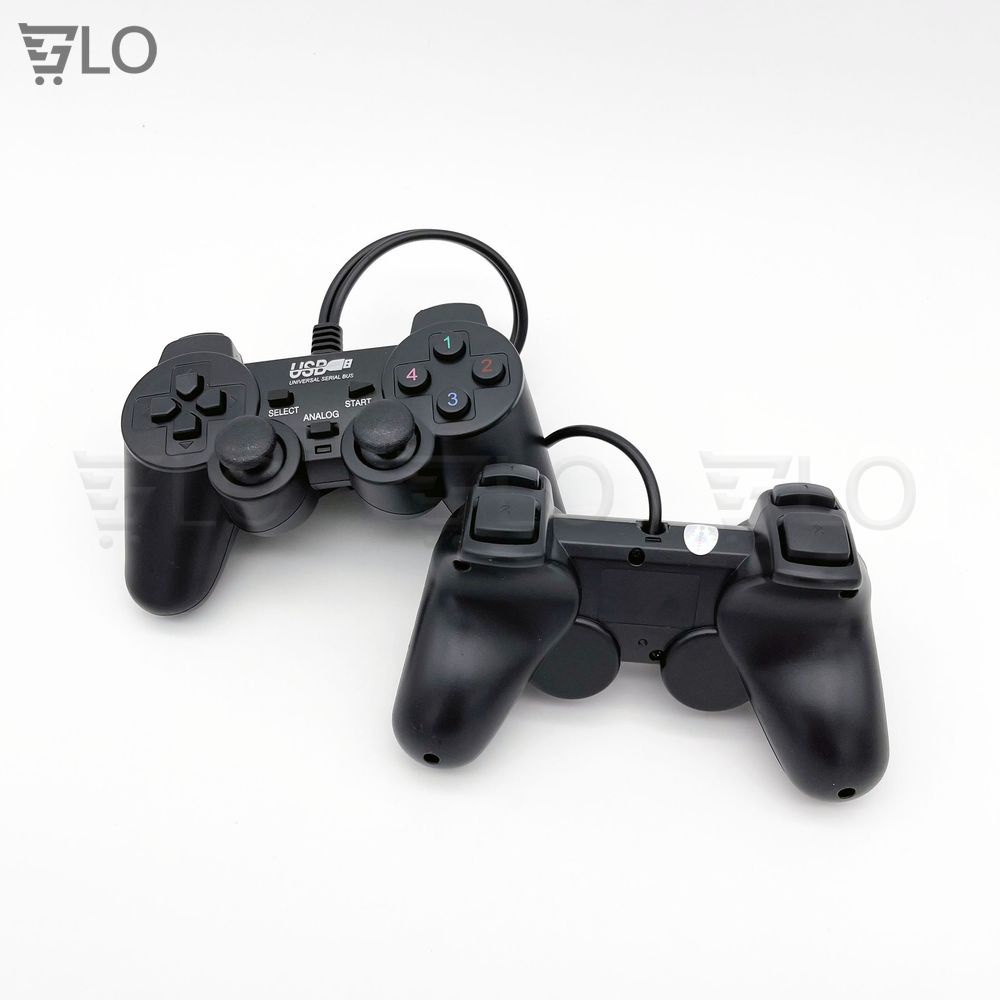 Tay Cầm Chơi Game Đôi Gamepad Có Rung Đen