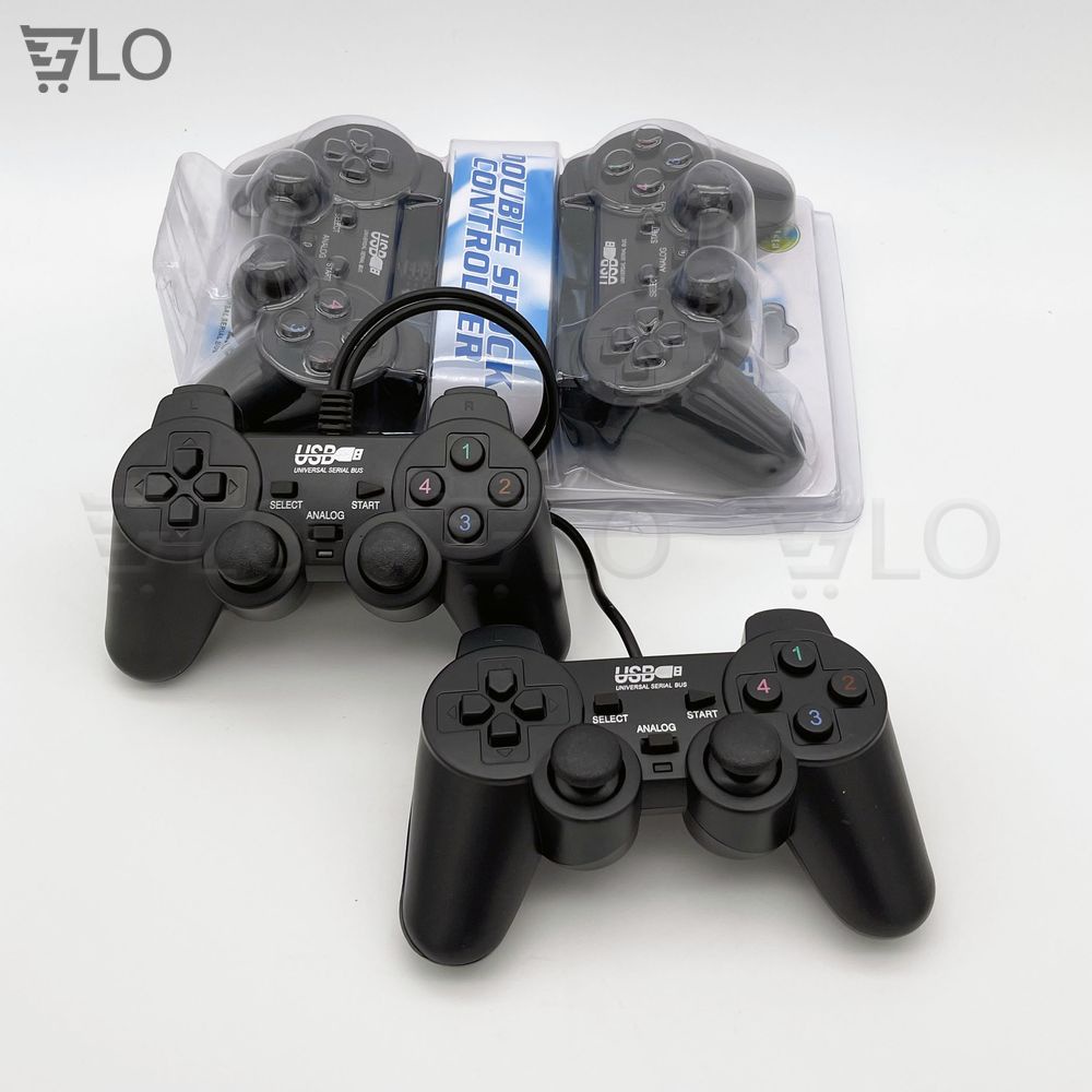 Tay Cầm Chơi Game Đôi Gamepad Có Rung Đen