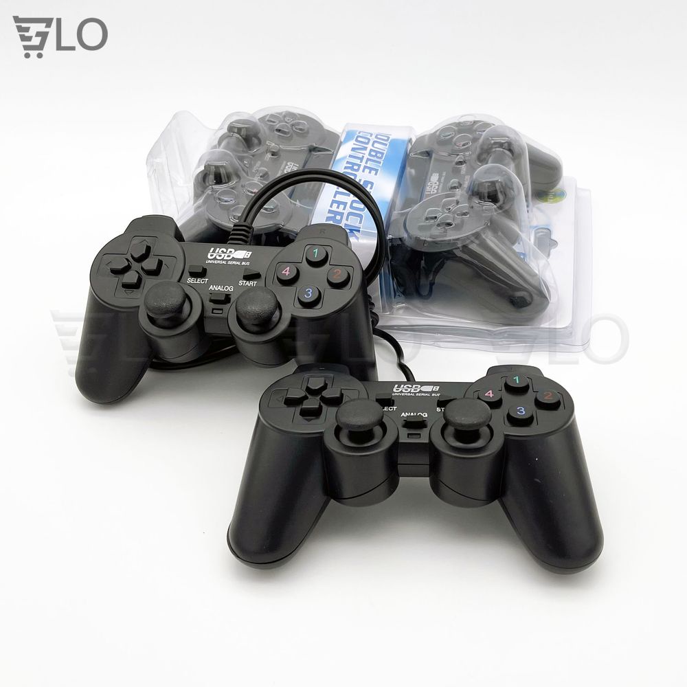 Tay Cầm Chơi Game Đôi Gamepad Có Rung Đen