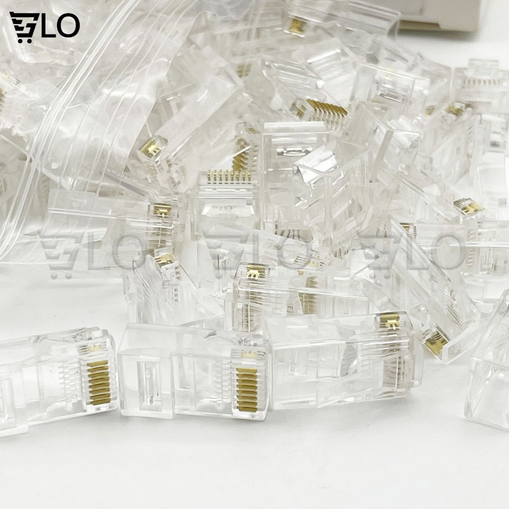 Combo 100 Đầu RJ-45 Cat5/5e Tenda Loại Tốt