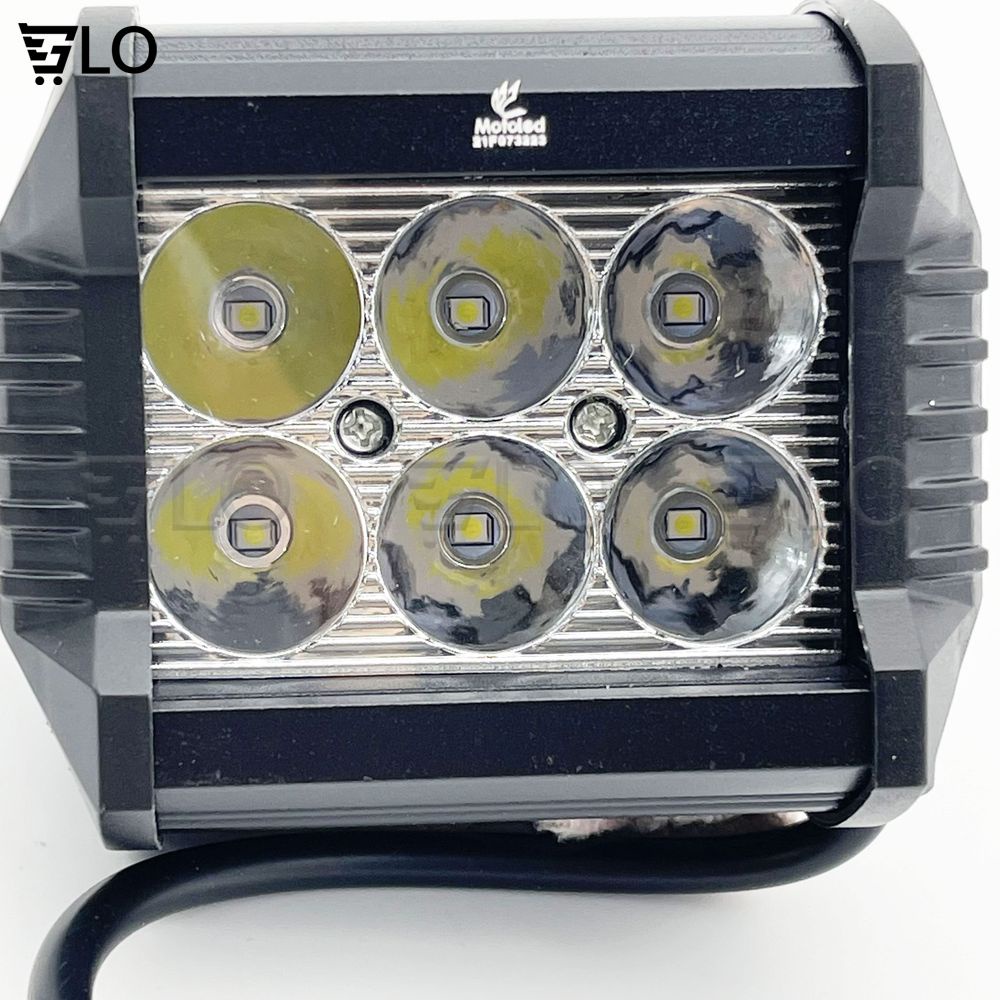 Đèn Pha 6 Bóng Led 30w Siêu Sáng Chuyên Phượt(Đèn Trợ Sáng 6 Led)