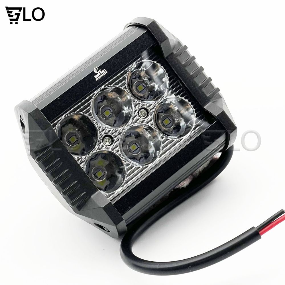 Đèn Pha 6 Bóng Led 30w Siêu Sáng Chuyên Phượt(Đèn Trợ Sáng 6 Led)