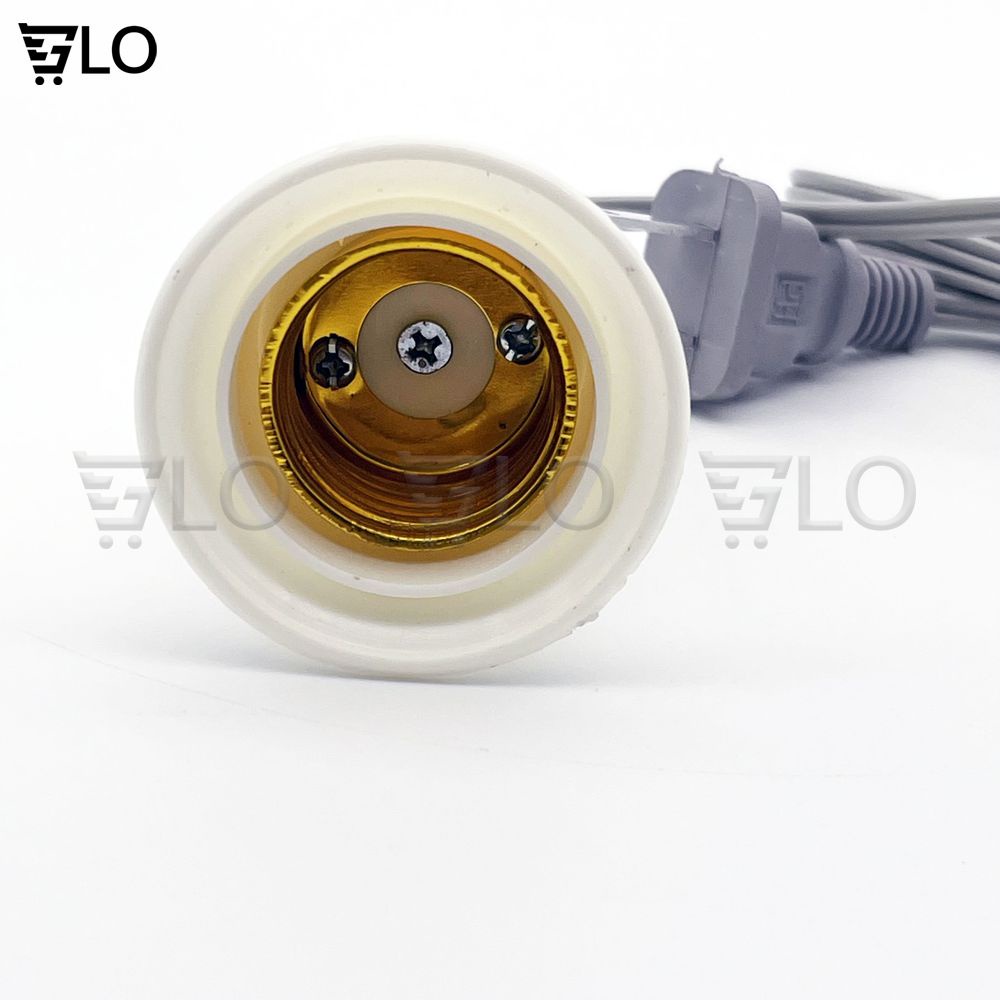 Đuôi Đèn E27 Dài 1,5m Có Công Tắc - Phích Cắm