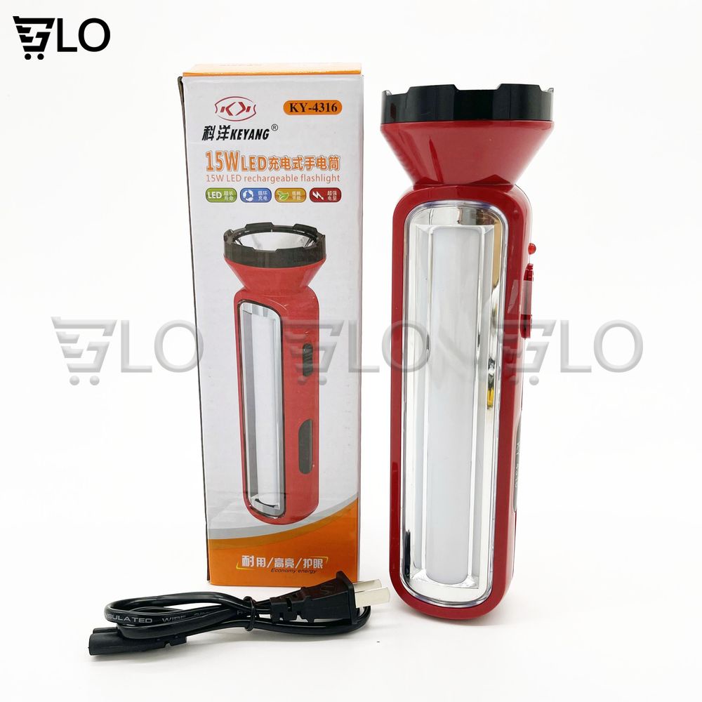 Đèn Pin 2 In 1 Kennede 4316 Mẫu Lớn Dùng Sạc 220v