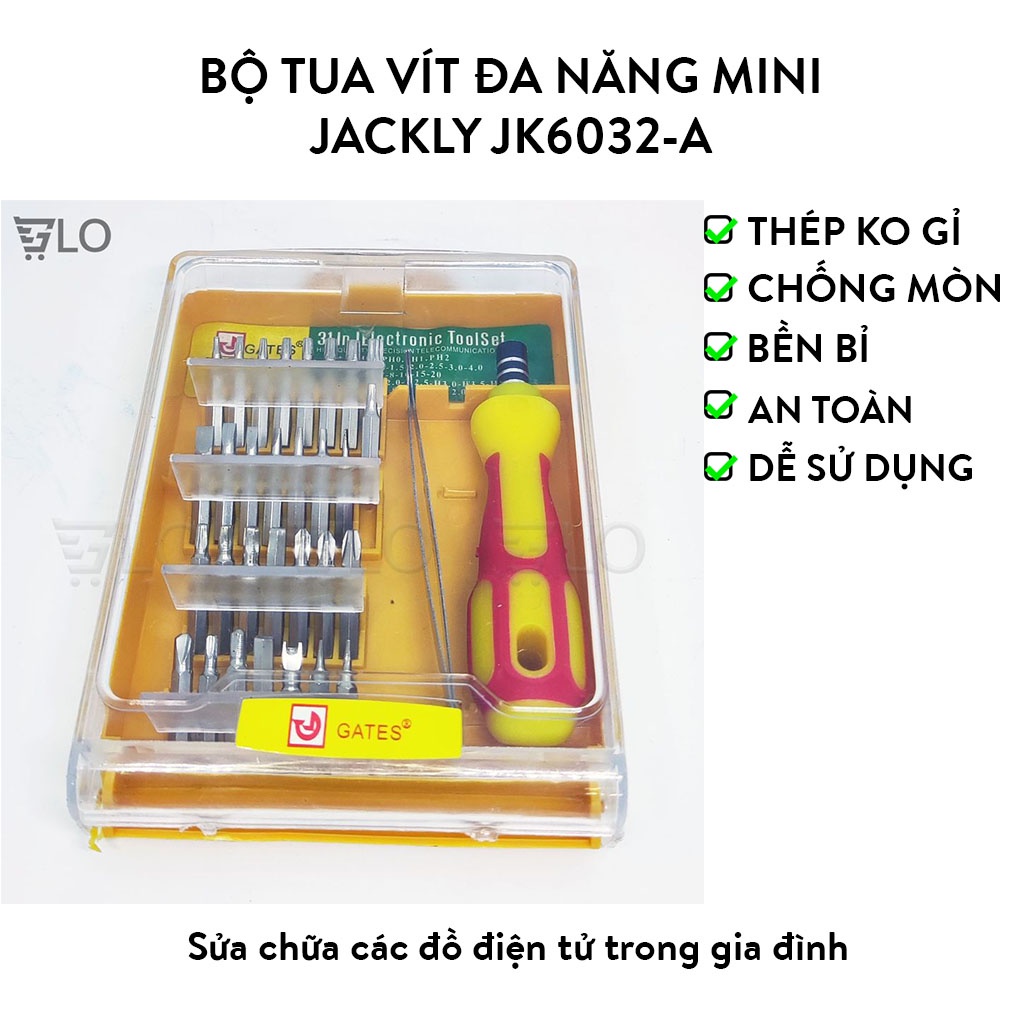 Bộ Tua Vít Đa Năng Mini Jackly JK6032-A Cao Cấp