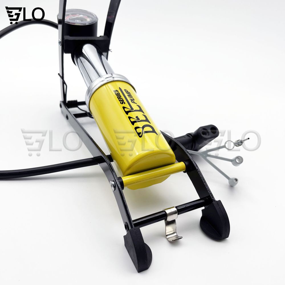 Bơm Đạp Chân Xe Máy 1 Ống Bee FP0902A Cho Xe Đạp, Xe Hơi Cao Cấp