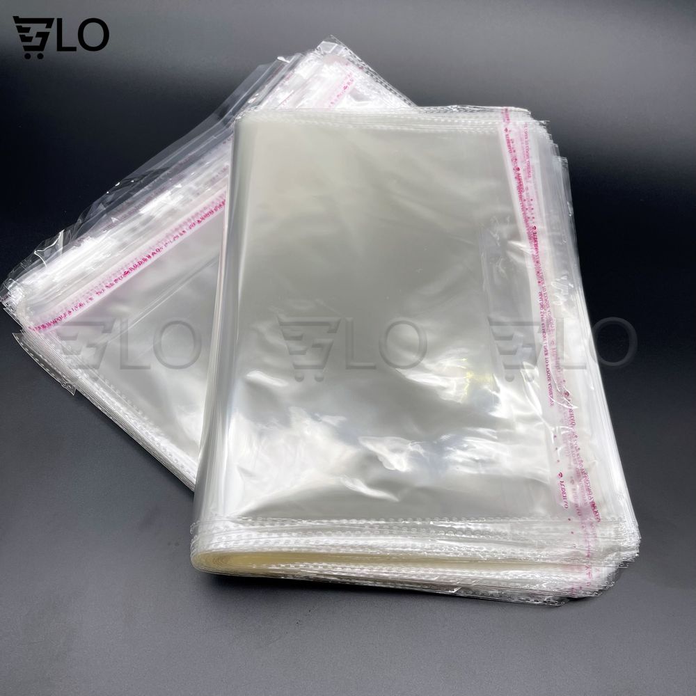 1 Kg Túi Nilon Keo Dán Miệng OPP Trong Suốt, Bọc Kiếng, Đóng Gói, Đựng Phụ Kiện, Quần Áo