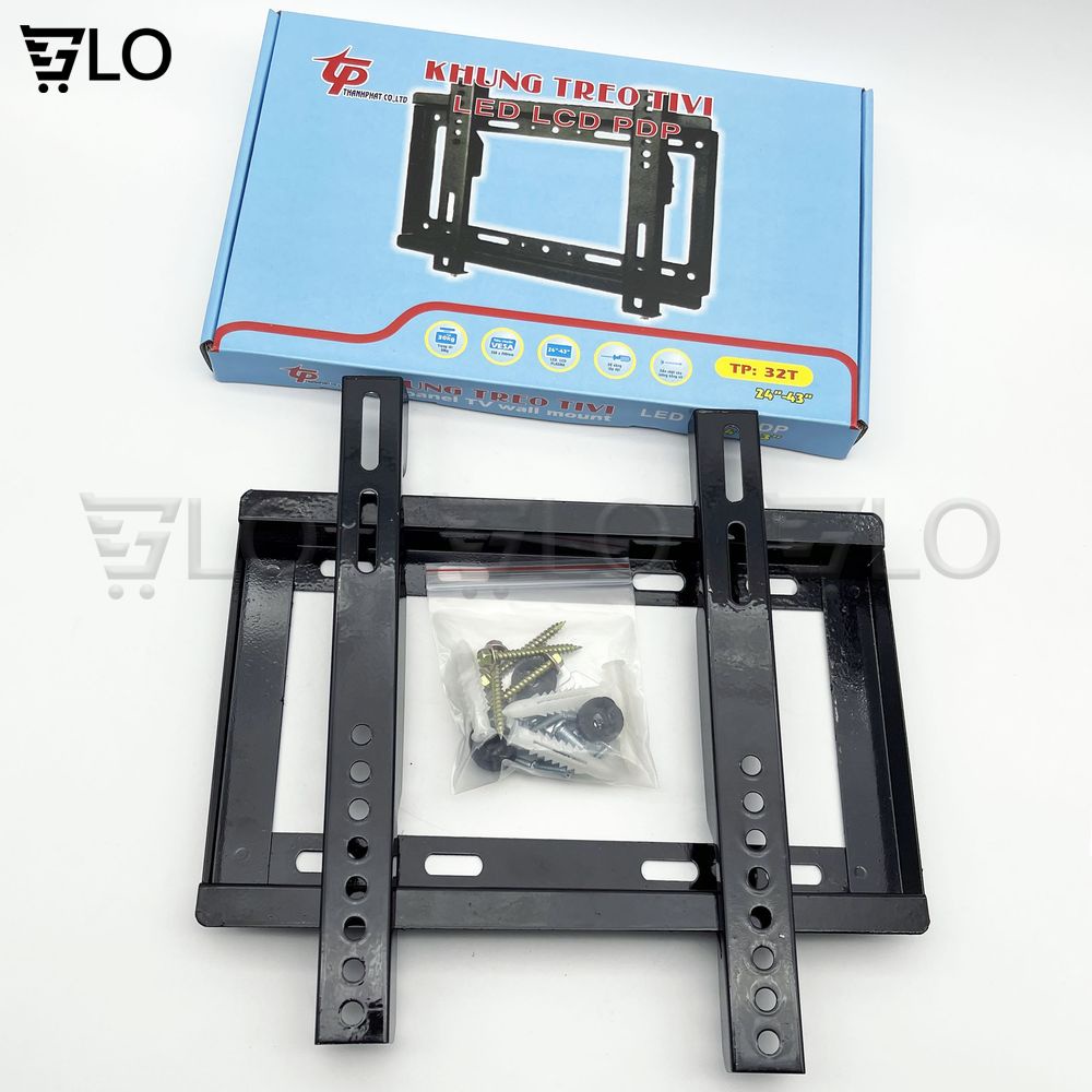 Khung Treo Tivi Thẳng Treo Sát Tường Bản 32inch (24-42inch)