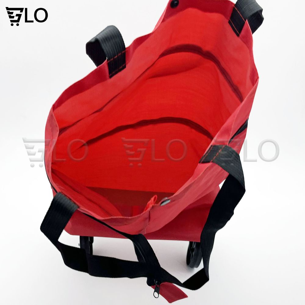 Xe Kéo Đi Chợ Dạng Túi Dài Có Bánh Xe