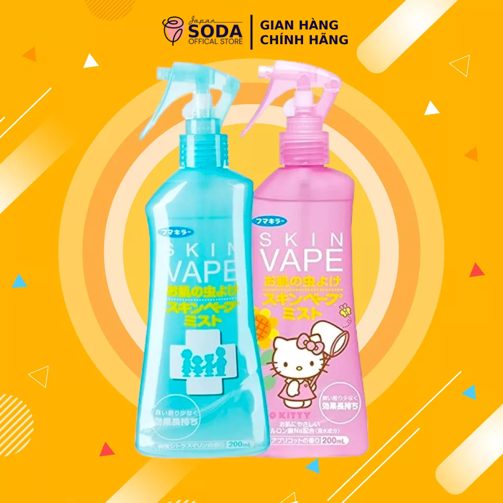 Xịt muỗi, xịt côn trùng Skin Vape an toàn cho trẻ nhỏ 200ml