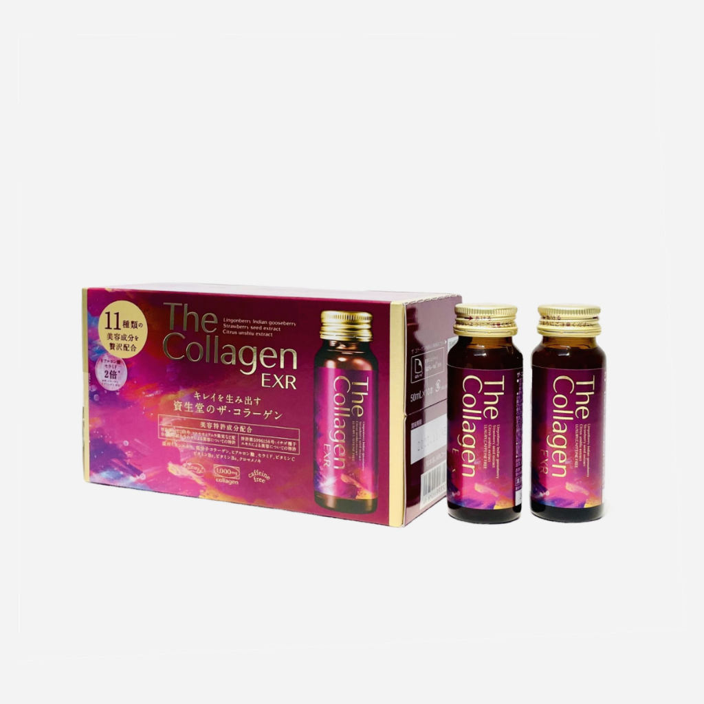 Nước uống The Collagen EXR SHISEIDO nâng cấp vẻ đẹp nàn da, mượt tóc, bóng móng tay hộp 10 lọ