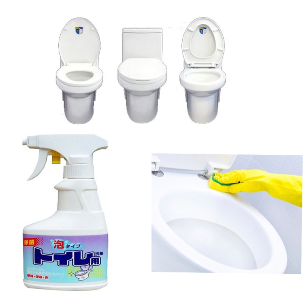 Chai xịt Rocket vệ sinh bồn cầu tẩy mạnh, trắng sáng, 300ml