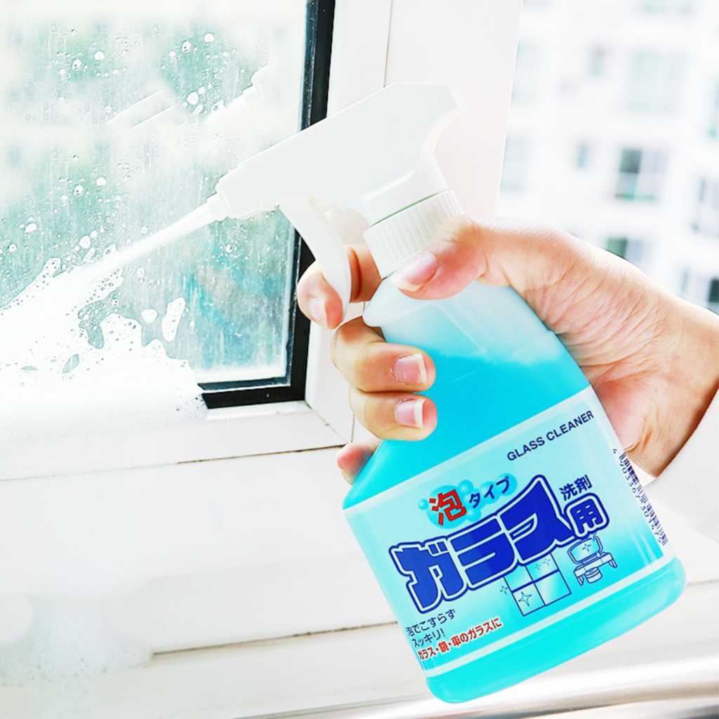 Chai xịt kính Rocket vệ sinh kính, rửa kính, lau gương siêu sạch trong 300ml