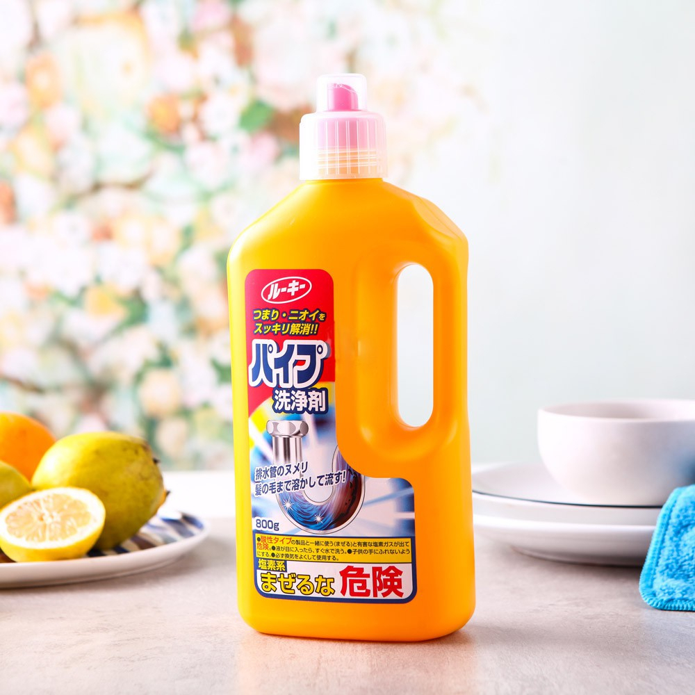 Chai thông tắc đường ống nước loại to 800g Rocket Nhật Bản