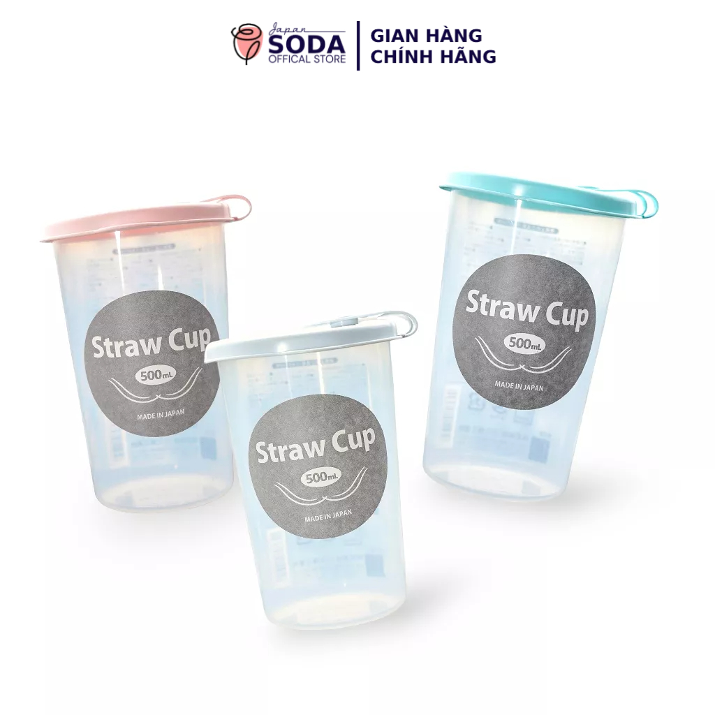 Cốc uống nước Kokubo 500ml Thiết kế đặc biệt với lỗ cắm ống hút nước và tiện lợi khi đi du lịch