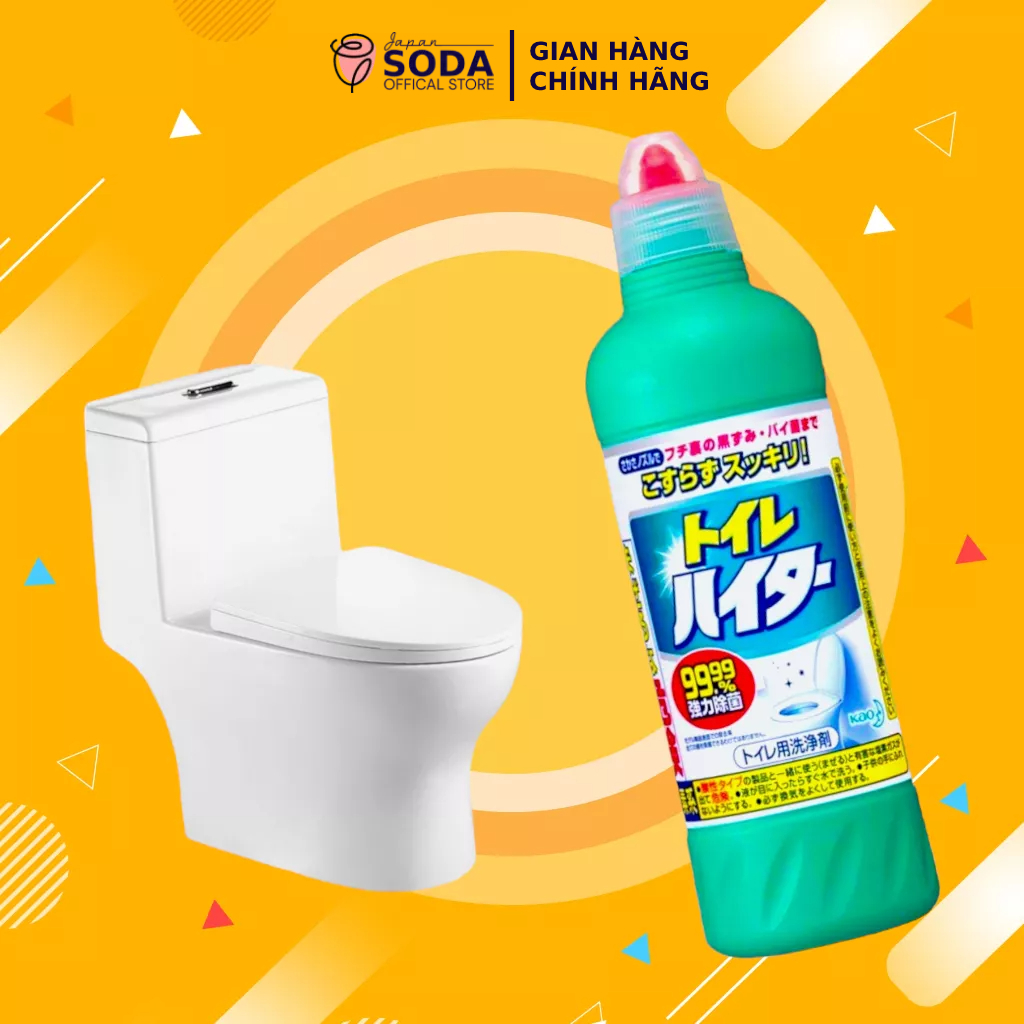 Chai tẩy rửa bồn cầu Toilet Haiter KAO Nhật Bản Tẩy rửa toilet siêu mạnh chai 500ml