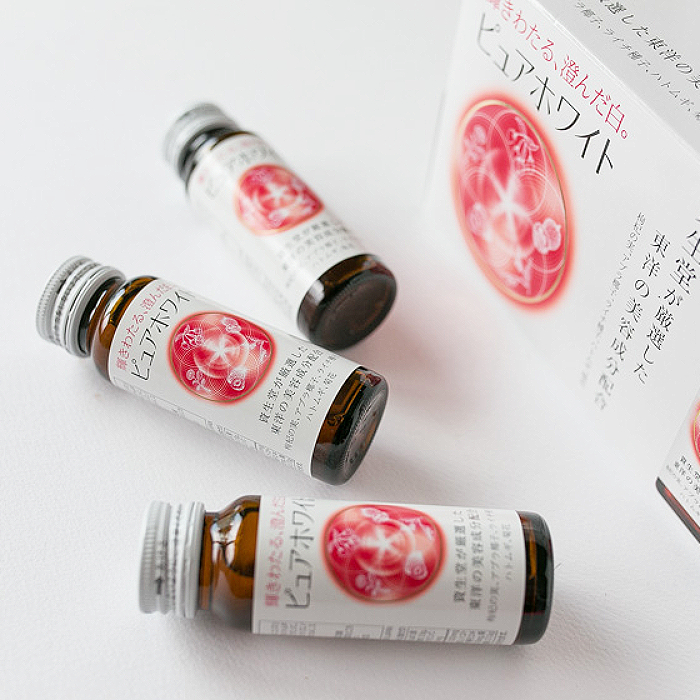 Nước uống Collagen Pure White SHISEIDO hỗ trợ giảm lão hóa da và giúp làm trắng da hộp 10 lọ
