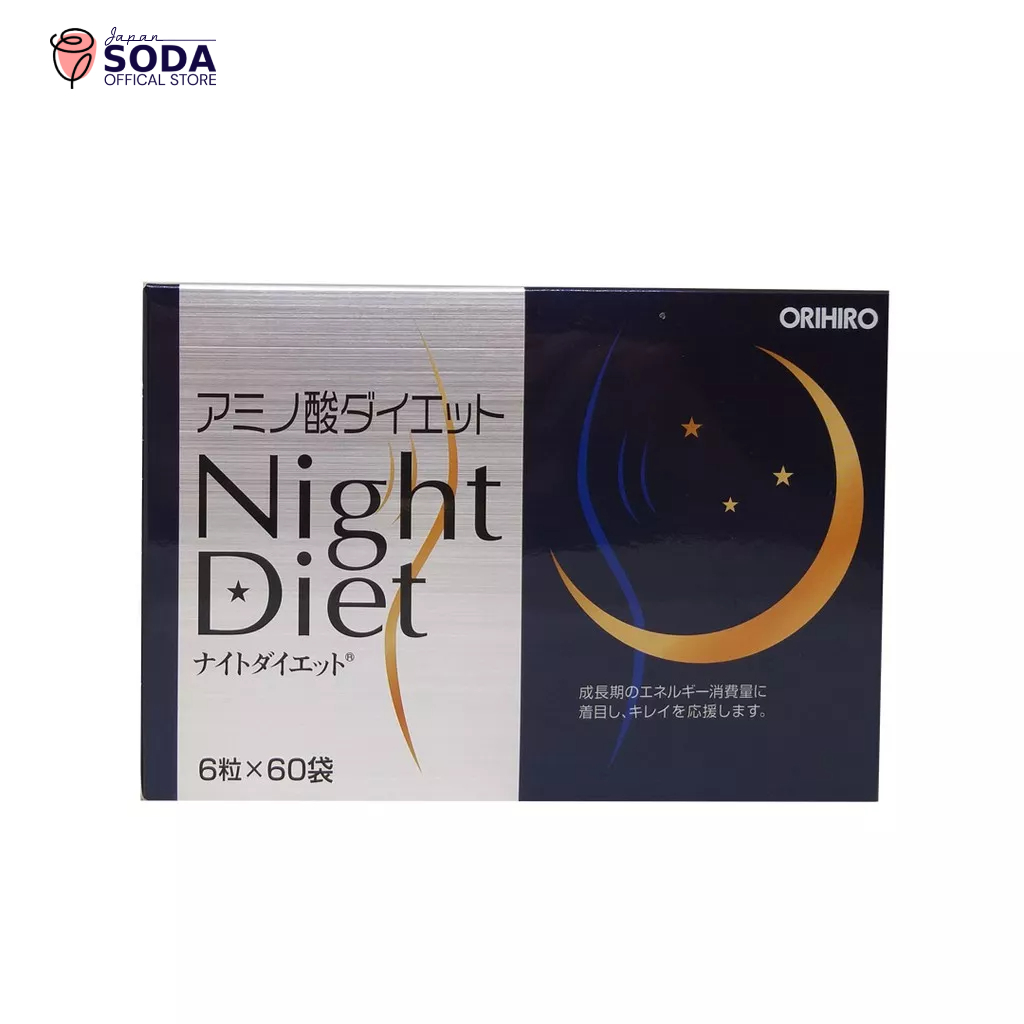 Viên uống giảm cân Night Diet Orihiro Nhật Bản hộp 60 gói