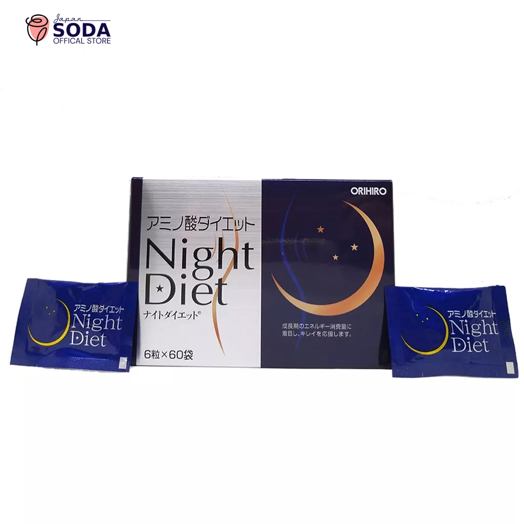 Viên uống giảm cân Night Diet Orihiro Nhật Bản hộp 60 gói