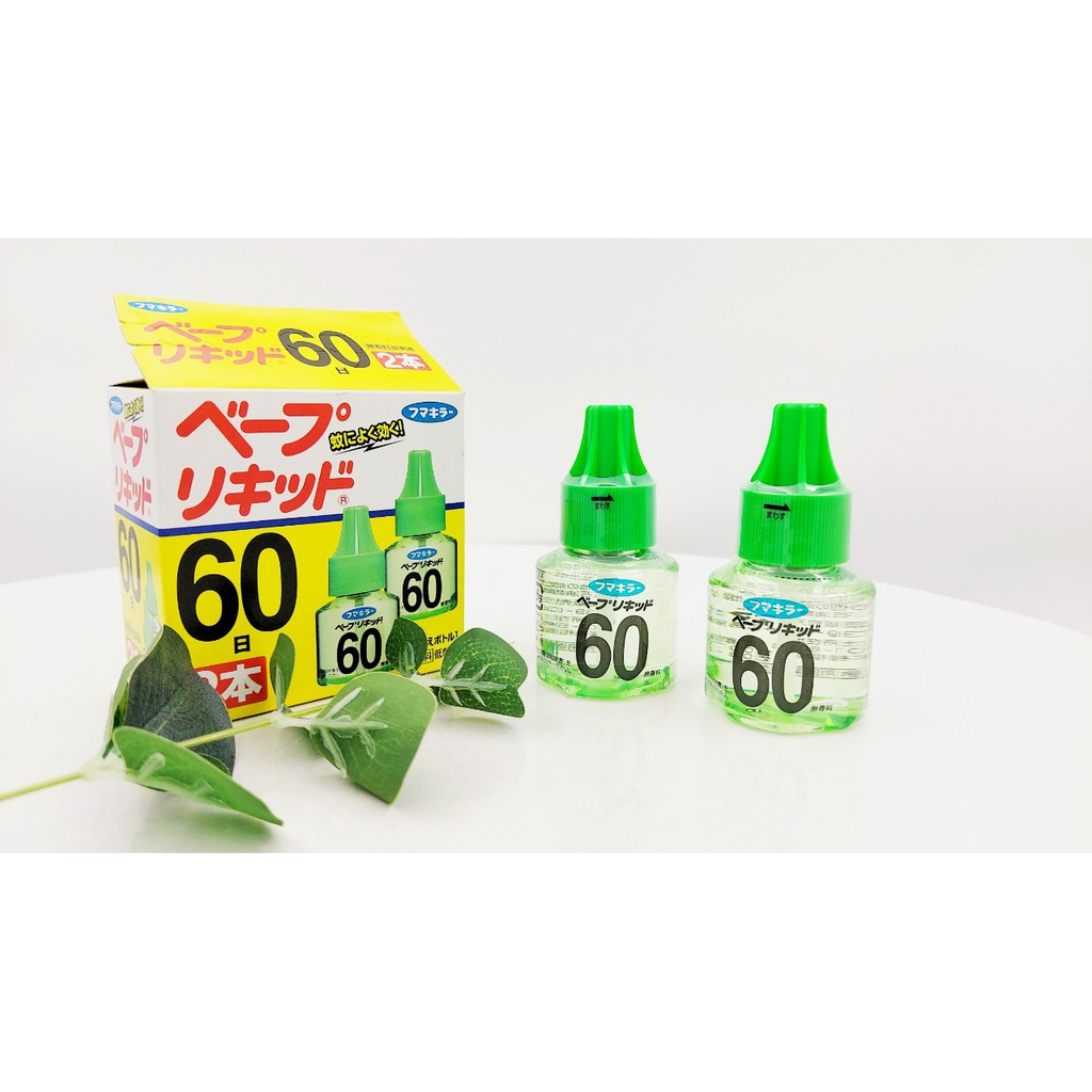 Set 2 tinh dầu đuổi muỗi 60 ngày Nhật Bản dùng cho máy phun sương an toàn cho sức khỏe