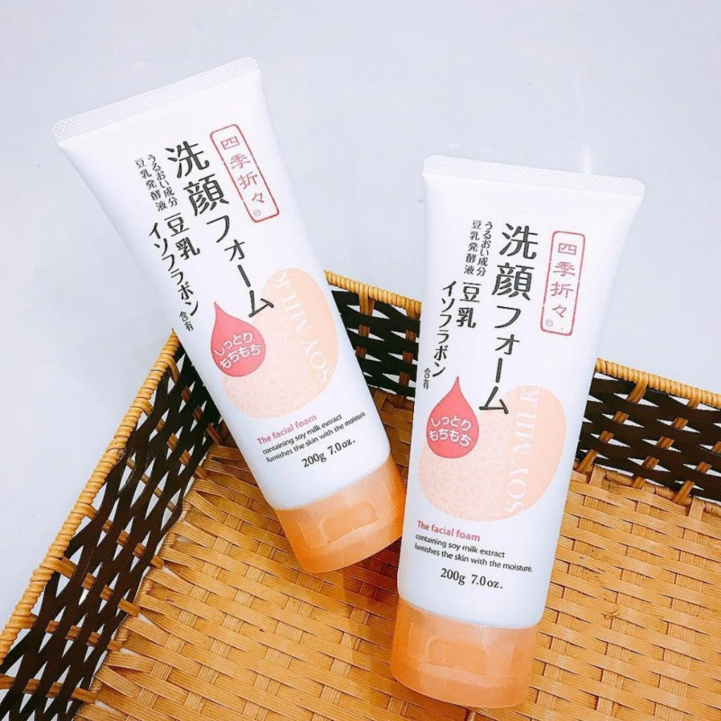 Sữa rửa mặt Shikioriori chiết xuất từ đậu nành dưỡng trắng, giữ ẩm, mịn da 200g
