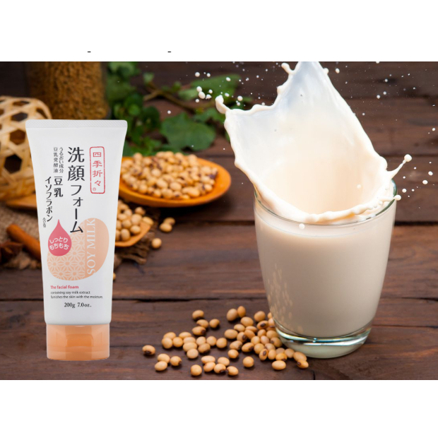 Sữa rửa mặt Shikioriori chiết xuất từ đậu nành dưỡng trắng, giữ ẩm, mịn da 200g