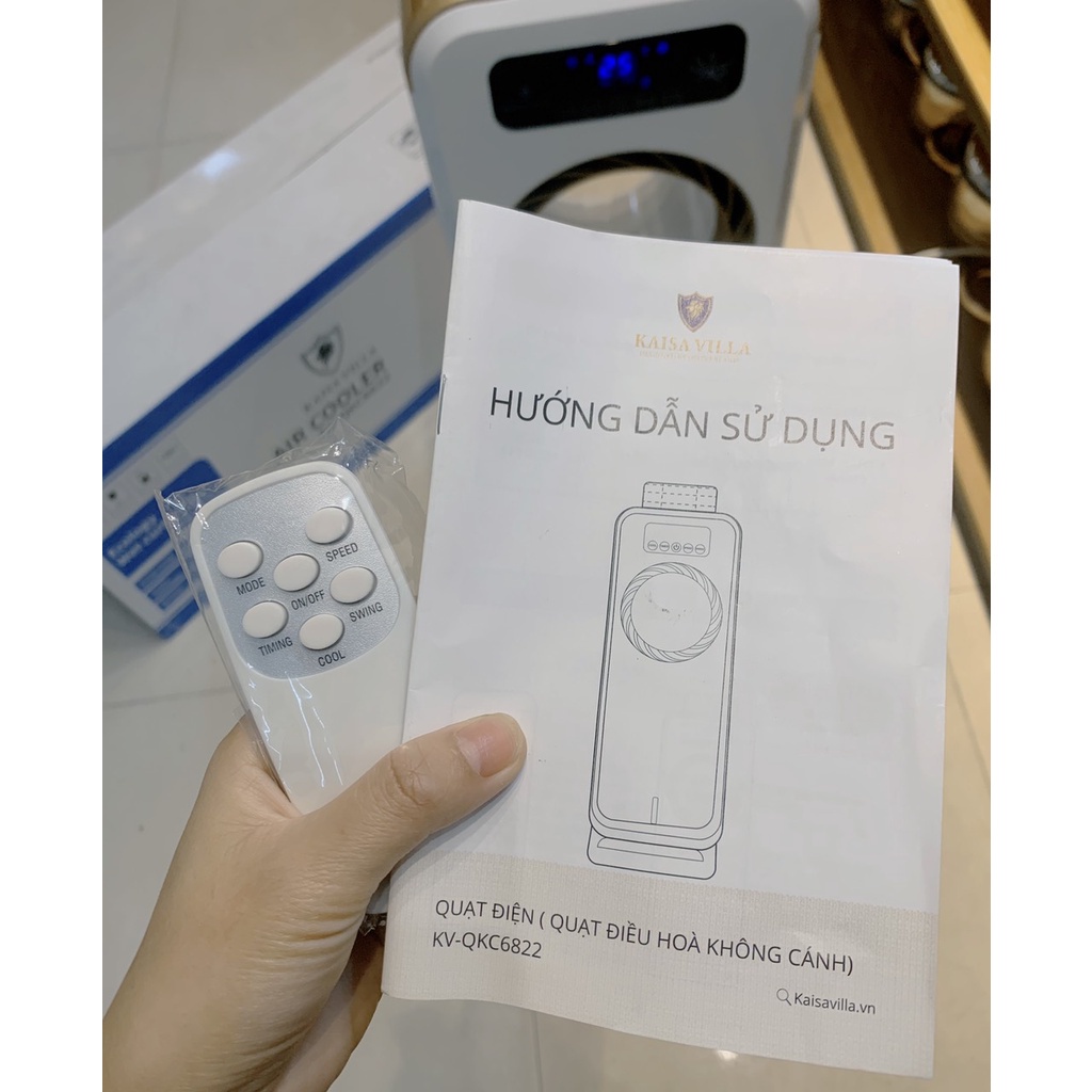 Quạt Điều Hòa Không Cánh Kaisa Villa KV-QKC6622 3 trong 1: quạt – tạo ẩm – làm mát- Bảo Hành 12 Tháng - Top Đồ Gia Dụng
