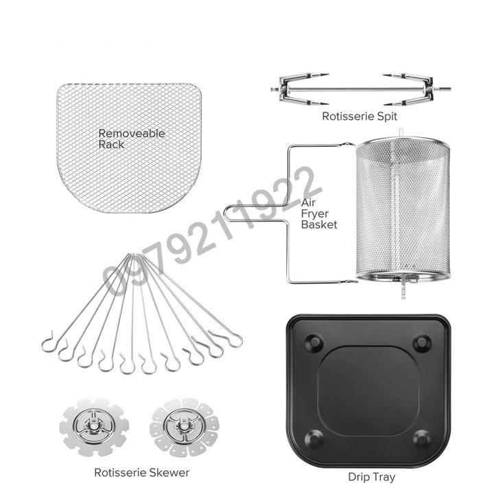 NỒI CHIÊN KHÔNG DẦU HÀNG CHÍNH HÃNG NINESHIELD 12,5L KB-1202 CÔNG NGHỆ TIÊN TIẾN BẢO HÀNH 12 THÁNG (TẶNG KÈM KẸP THỊT)