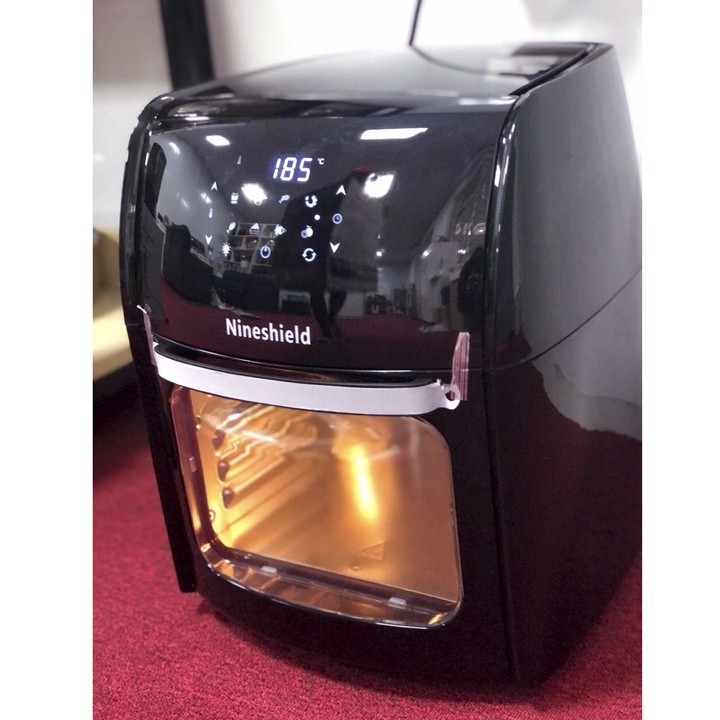 NỒI CHIÊN KHÔNG DẦU HÀNG CHÍNH HÃNG NINESHIELD 12,5L KB-1202 CÔNG NGHỆ TIÊN TIẾN BẢO HÀNH 12 THÁNG (TẶNG KÈM KẸP THỊT)