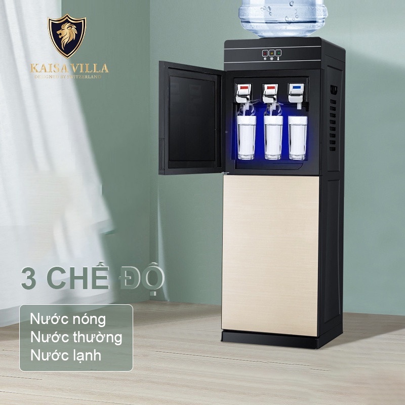 Cây Nước Nóng Lạnh Nhập Khẩu Chính Hãng 3 chế độ KAISAVILLA JD-8017, Máy Lọc Nước Uống, Bình 20l Cao Cấp Tiết Kiệm Điện