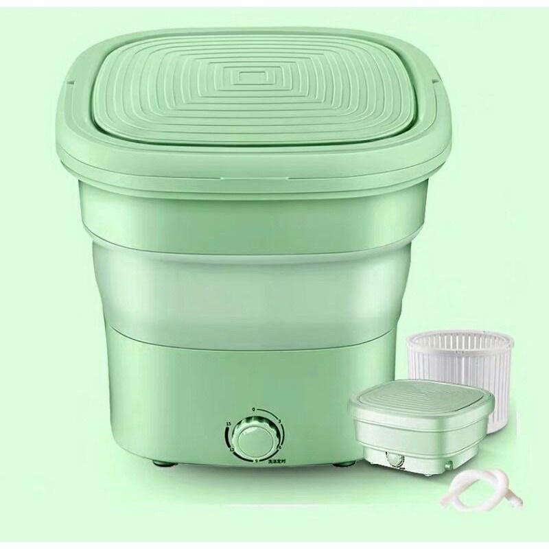 Máy Giặt Mini YANGZI Gấp Gọn Thông Minh, Vắt Khô Và Khử Trùng UV Bằng Công Nghệ Blue Ag- Bảo Hành 12 Tháng