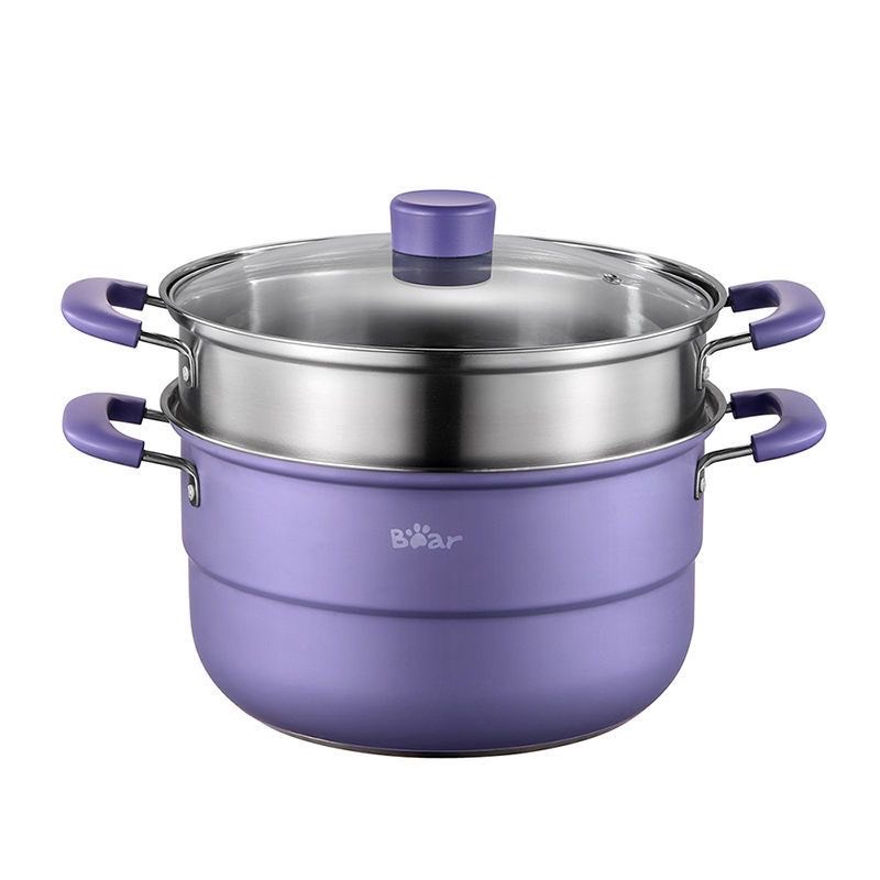 (SẴN HÀNG) Nồi lẩu-nướng Bear 3 in 1 kèm khay hấp-  -Bh 12 tháng ..