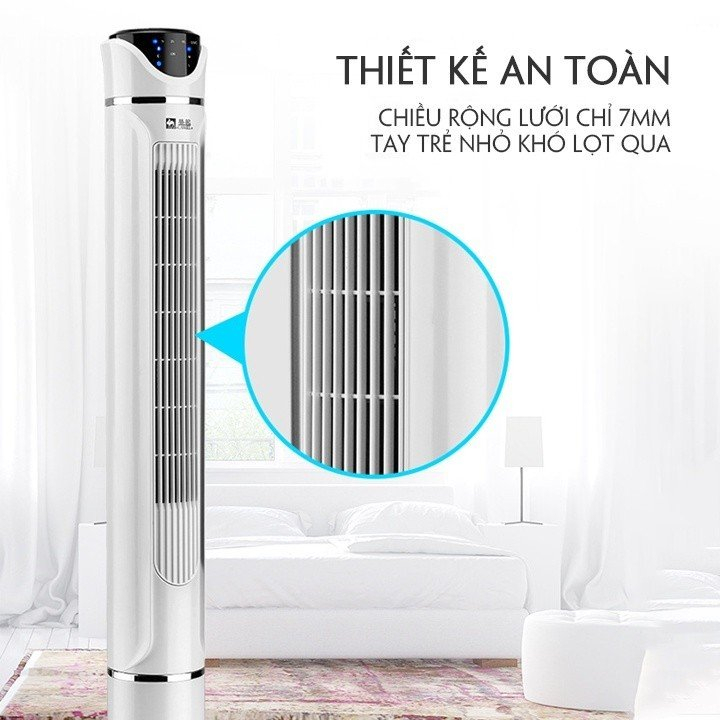 Quạt tháp không cánh Camel tích hợp chế độ cung cấp ion âm, lọc không khí