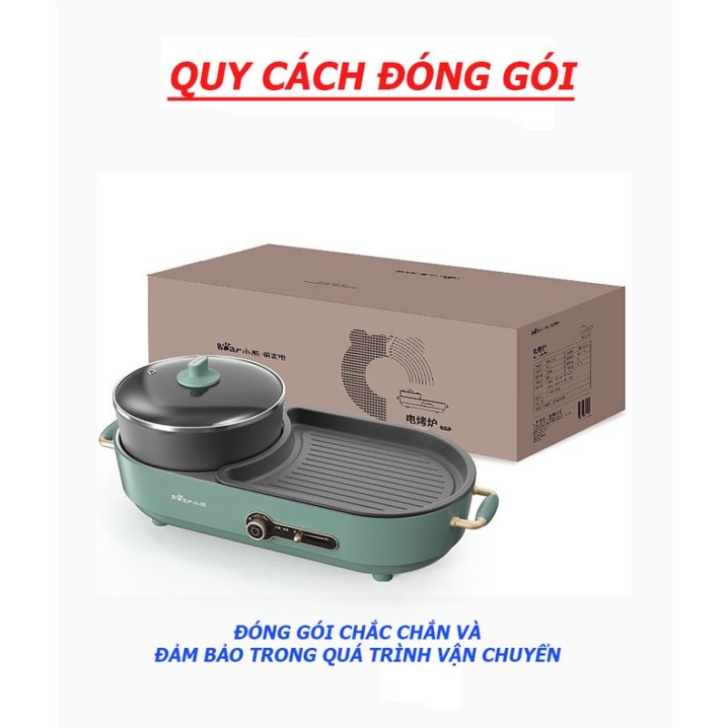 Lẩu nướng Đa năng Bear Bear DKL-C15L1, chính hãng, bảo hành 12 tháng!