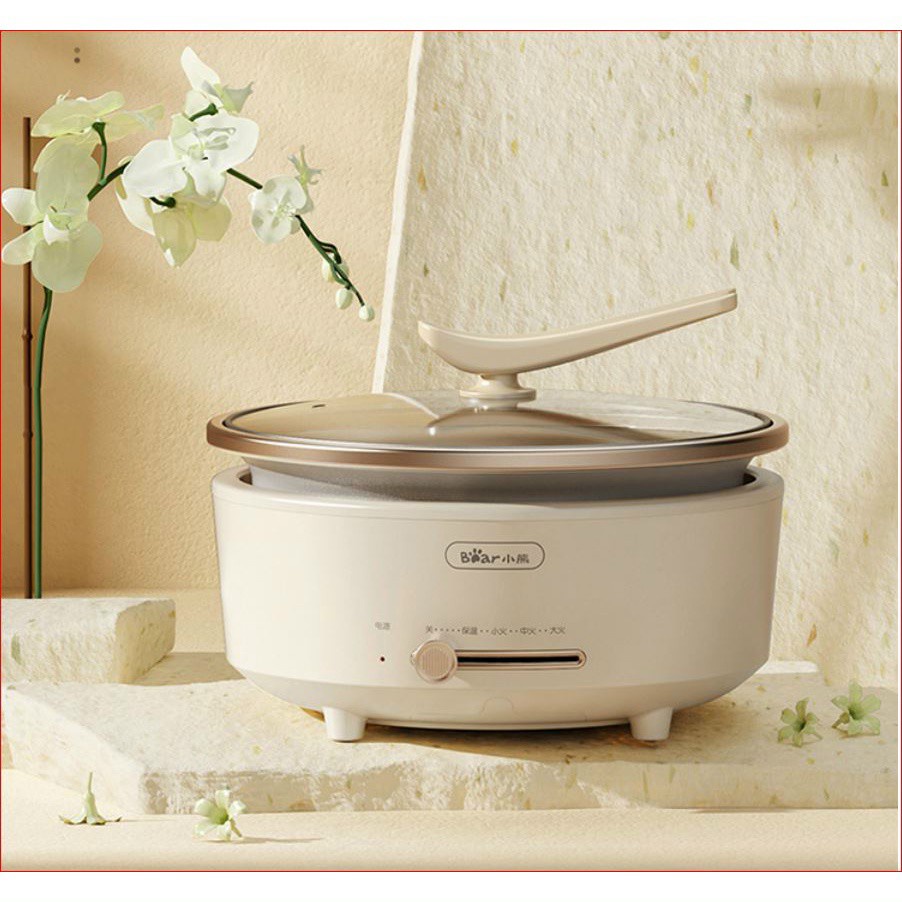 ( CÓ SẴN) Nồi lẩu điện đa năng chính hãng Bear dung tích 6 L- 5L model DHG-P50F1