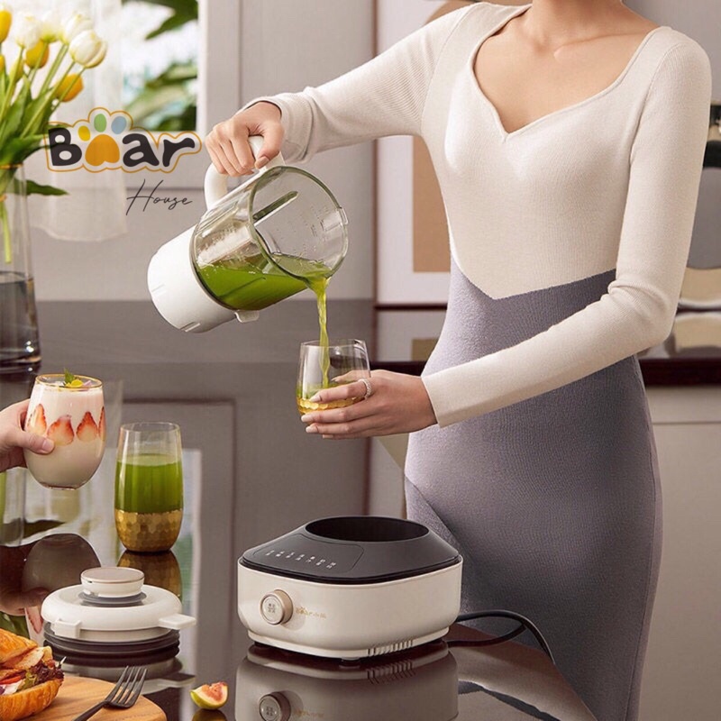 Máy Làm Sữa Đậu Nành BEAR PBJ-B06W1 / PBJ-B06K8 Chống Ồn Xanh/Trắng Chính Hãng-Bảo Hành 12 Tháng