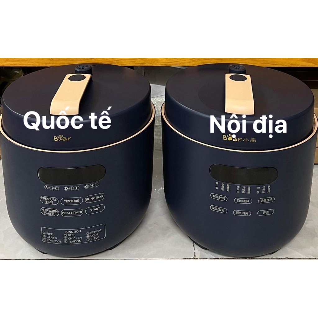 Nồi áp suất điện , nồi cơm, hầm cháo đa năng dung tích 5L Bear YLB-A50M1-BH 18 THÁNG