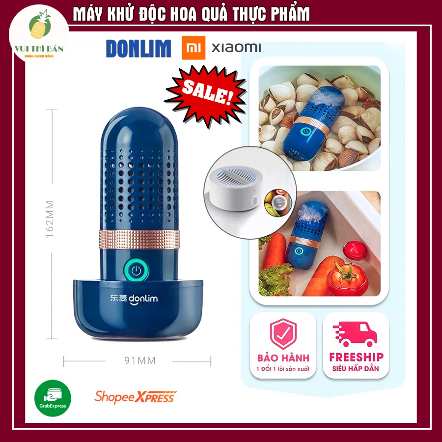 CHÍNH HÃNG DOLIM ] Máy tiệt trùng hoa quả Donlim, máy rửa rau tự động không dây sử dụng cho gia đình