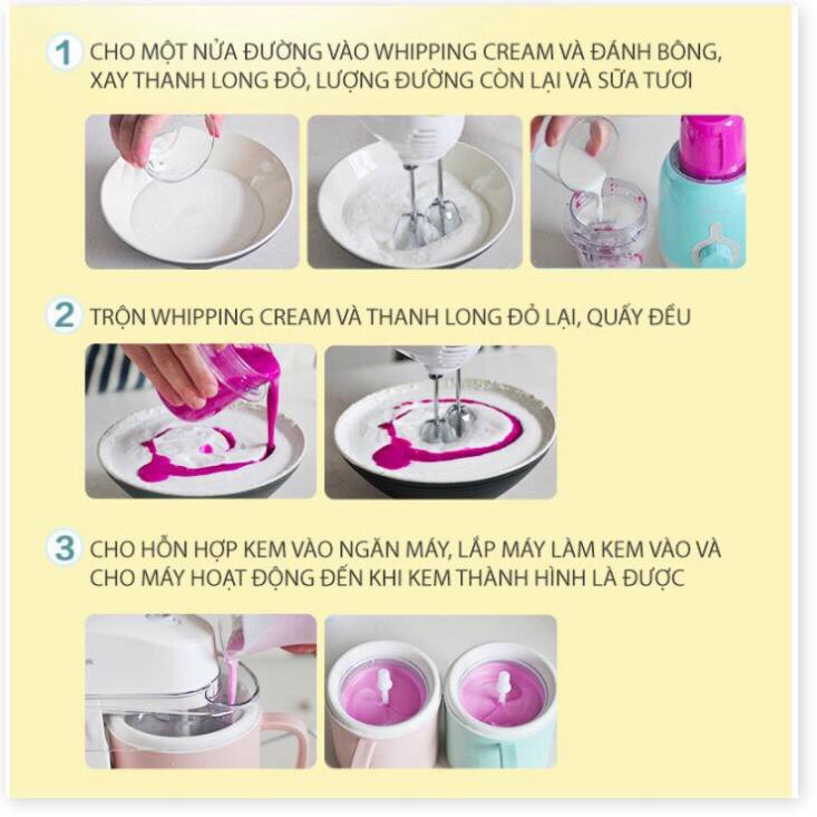 Máy làm kem mini 1Lít Bear hang cao cap -chat luong tuyet voi