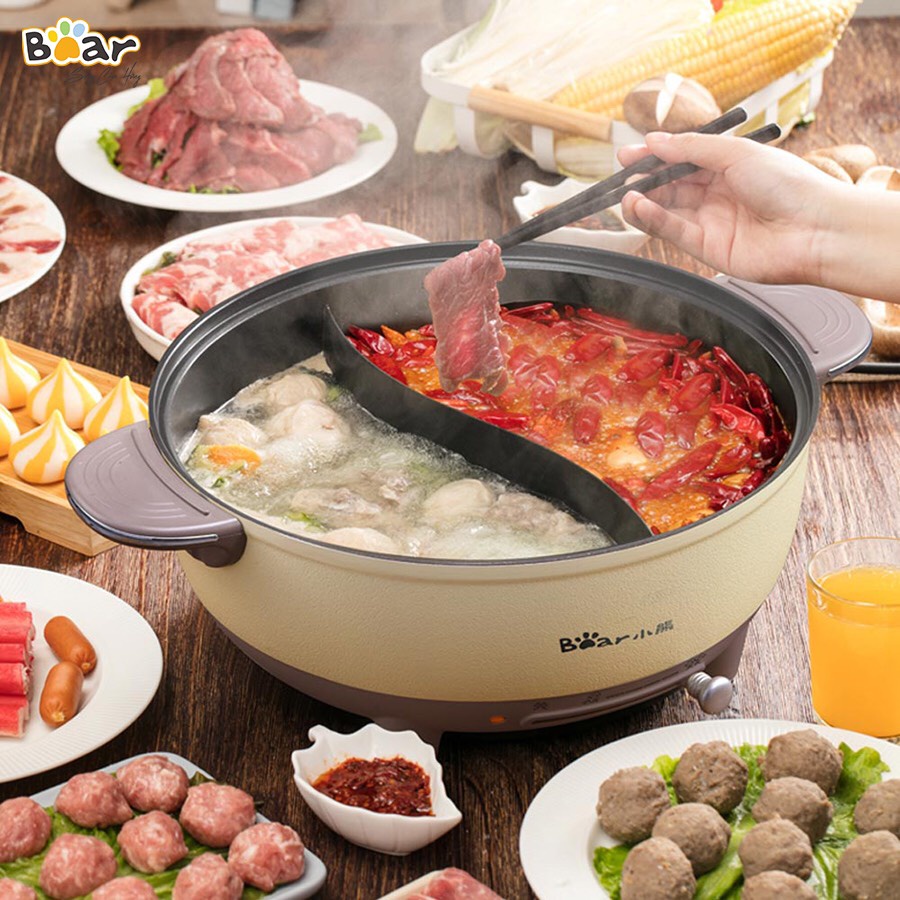 Nồi lẩu uyên ương 6L Bear DHG-B60R6.